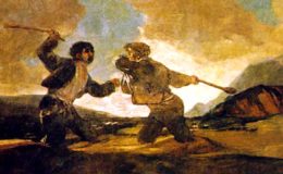 Duelo a garrotazos